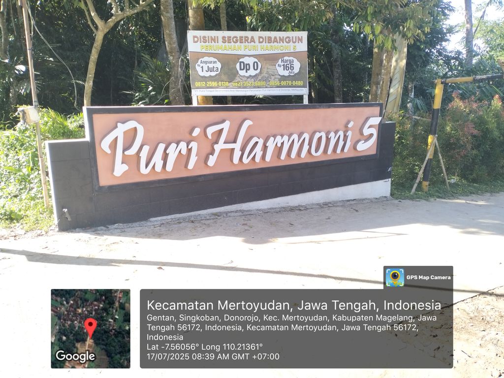 foto gerbang perumahan PURI HARMONI 5