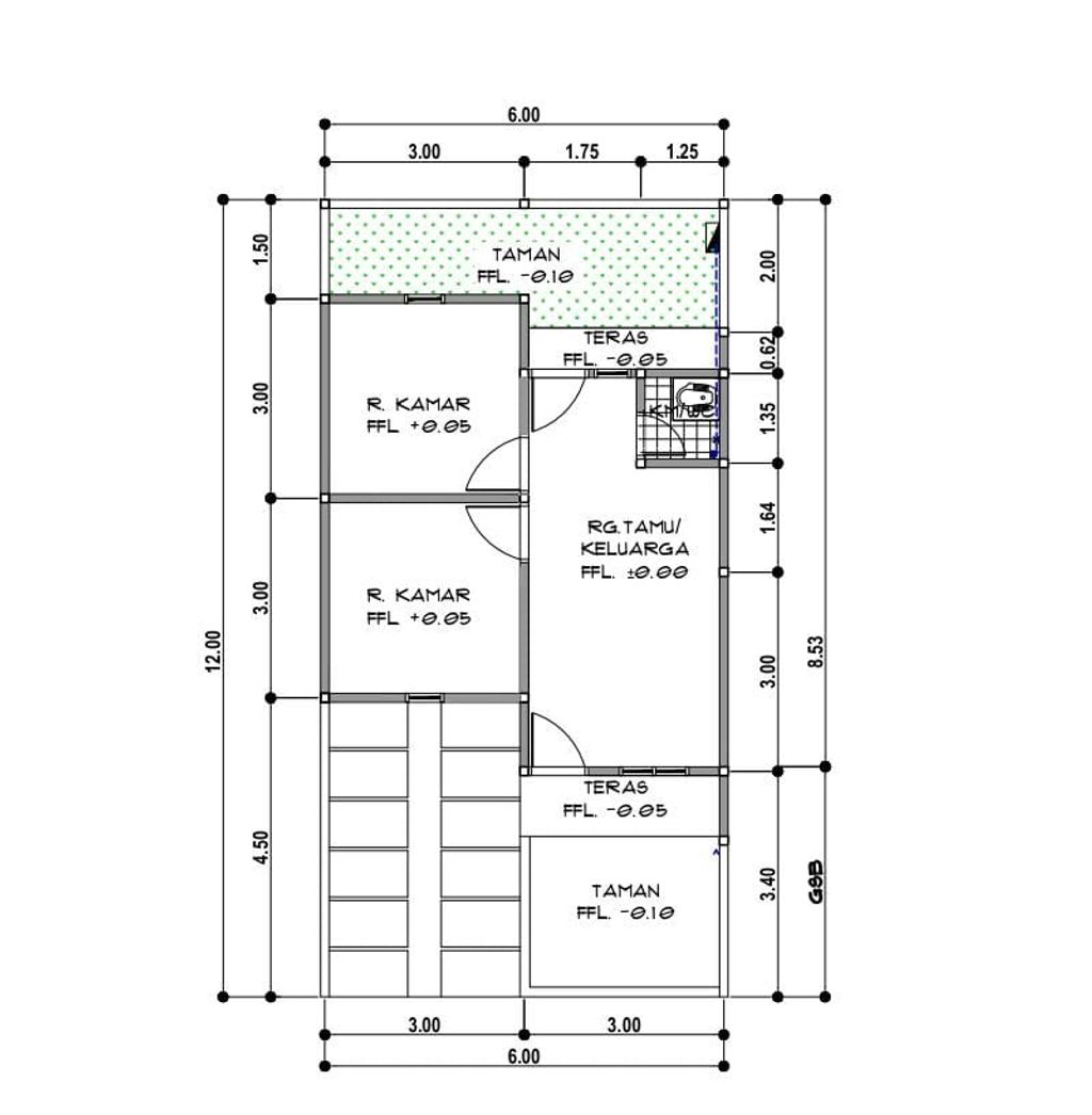 foto denah rumah tipe 36 perumahan AQILA RESIDENCE 2