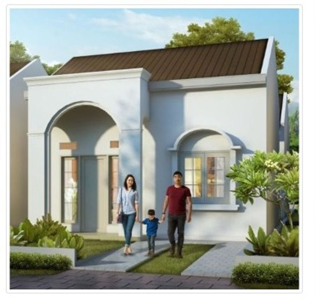 foto tampak rumah tipe 36 perumahan UNIFIT LAND KOLTIM