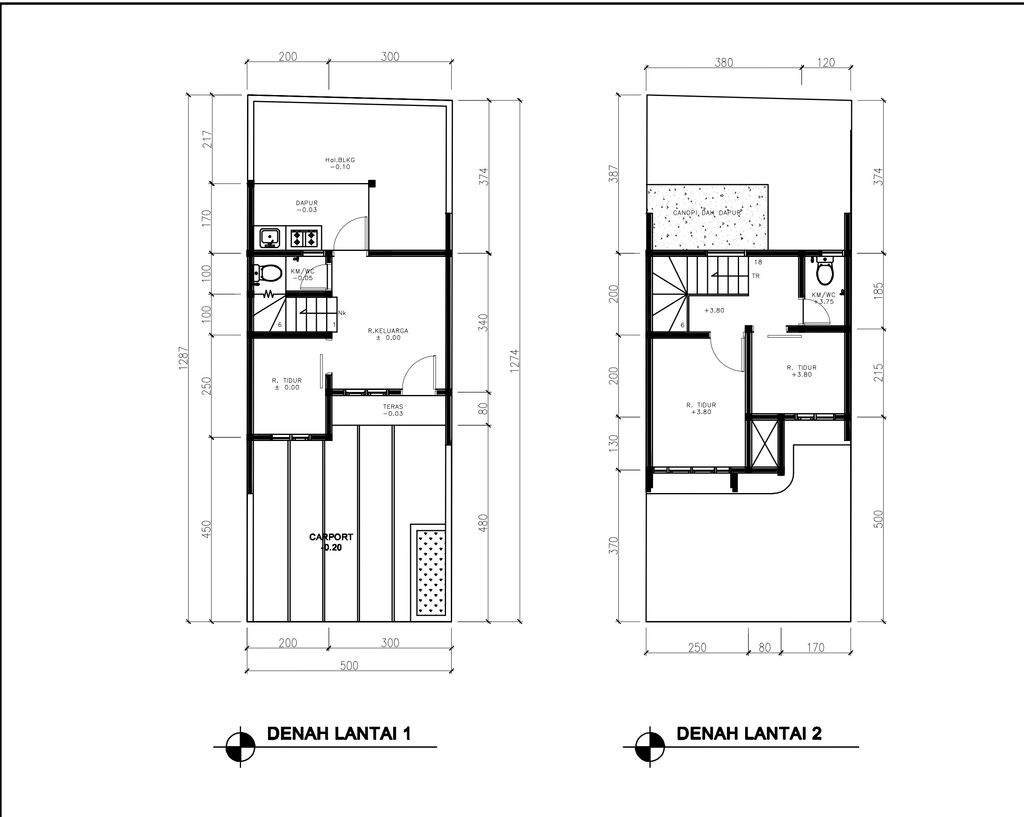 foto denah rumah tipe 43 Compact 3 Kamar HC (503) perumahan G-Land Ciwastra Park 2