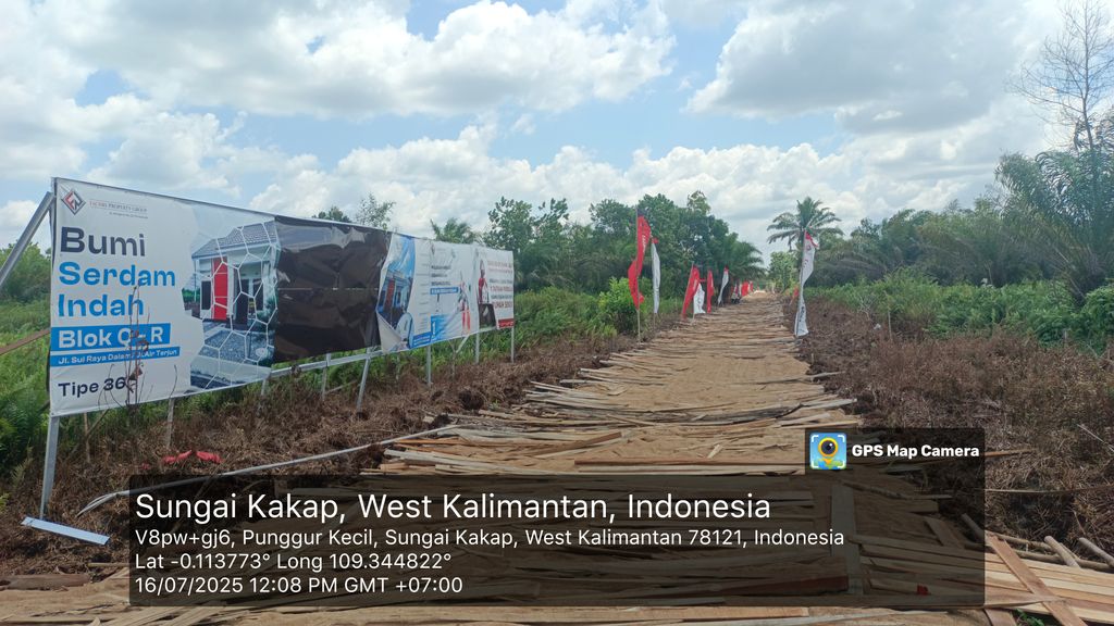 foto gerbang perumahan BUMI SERDAM INDAH BLOK QR