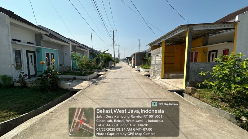 foto posisi tengah perumahan Mulia Bekasi Residence