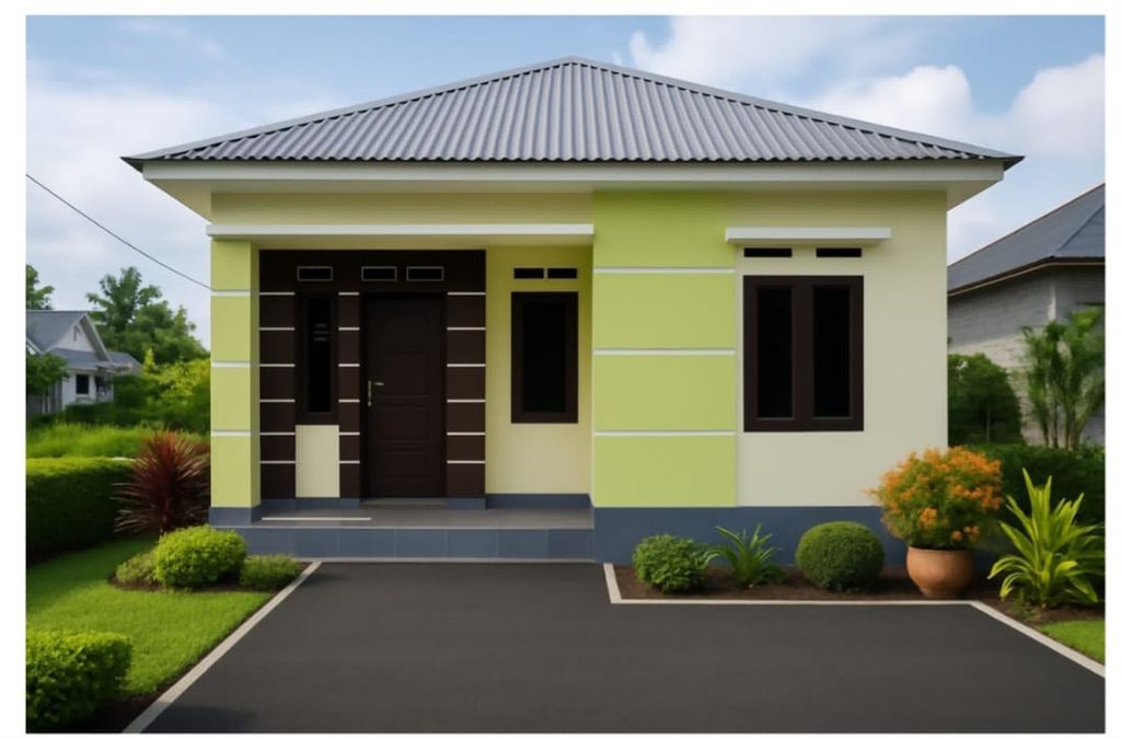 foto tampak rumah tipe 36 perumahan VILLA ANUGRAH 3