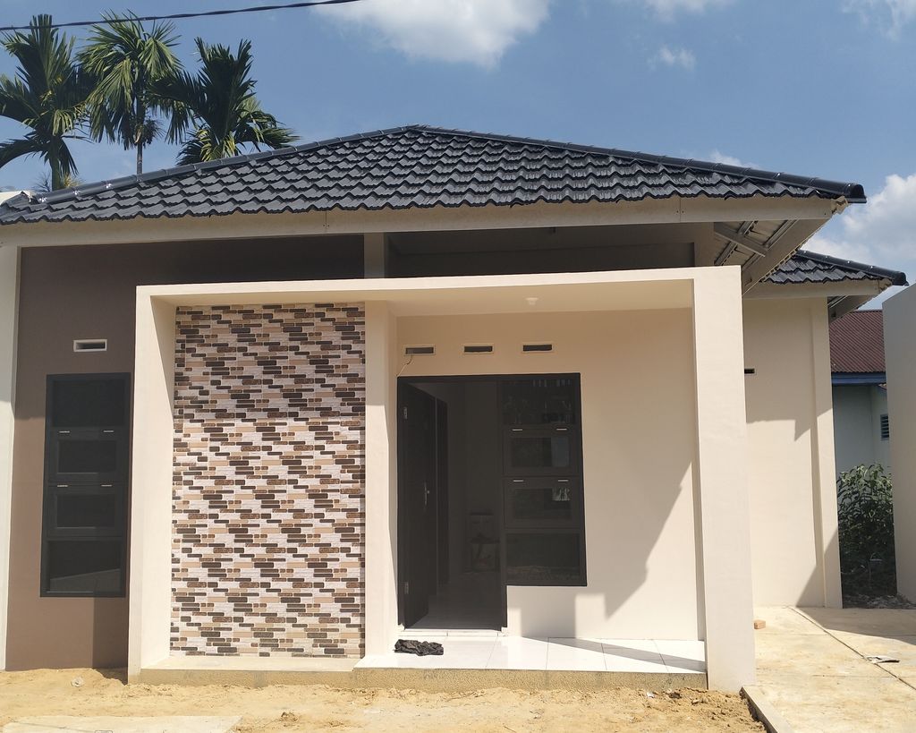 foto tampak rumah tipe RSH 36 perumahan Bagas Arsenta Residence