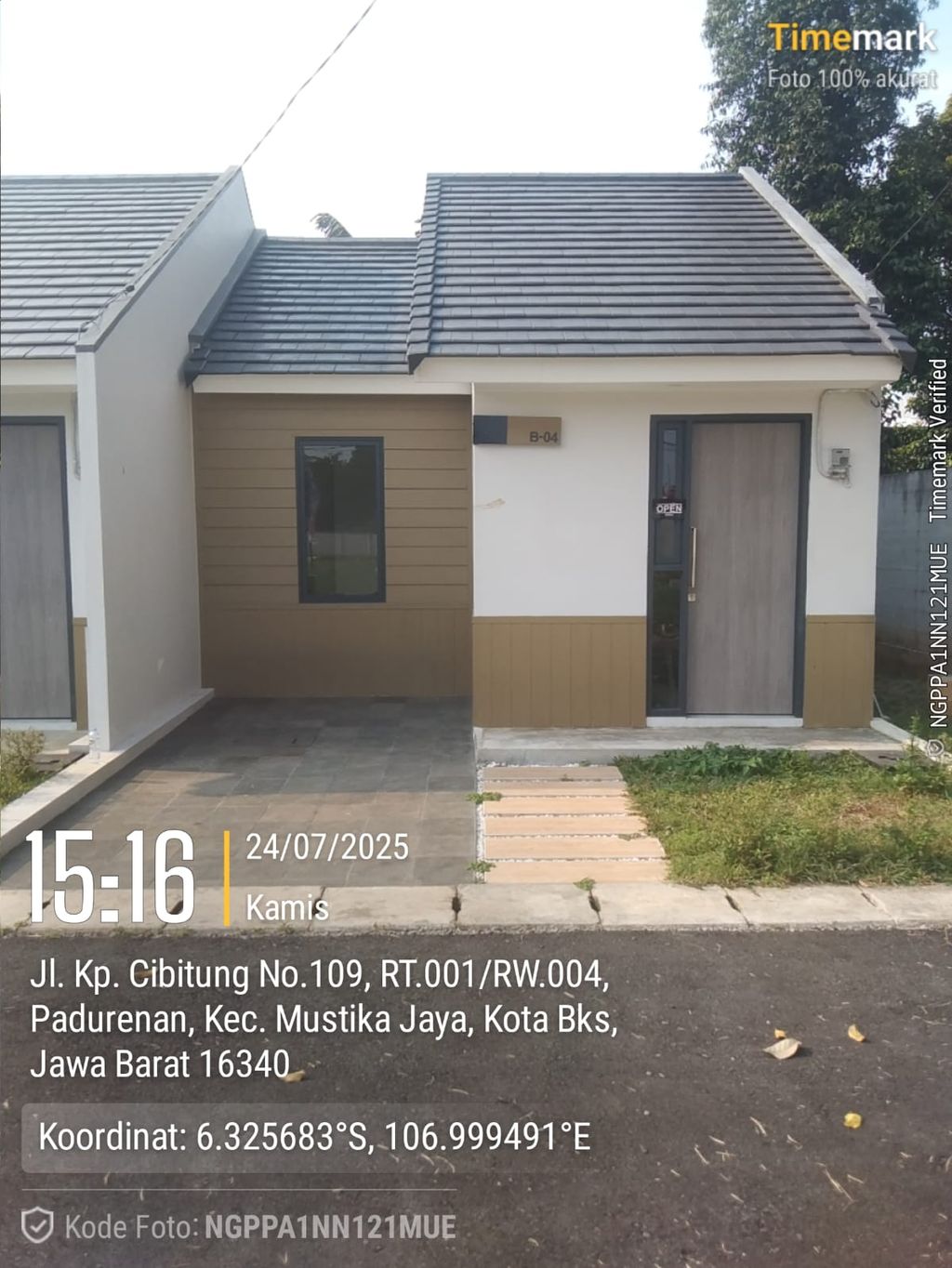 foto tampak rumah tipe HEARTFUL TOWN BEKASI - MUSTIKA JAYA(B4) perumahan HEARTFUL TOWN BEKASI - MUSTIKA JAYA