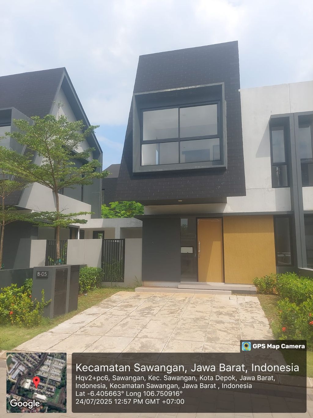 foto tampak rumah tipe Tilia The Terrace B-005 perumahan Shila At Sawangan