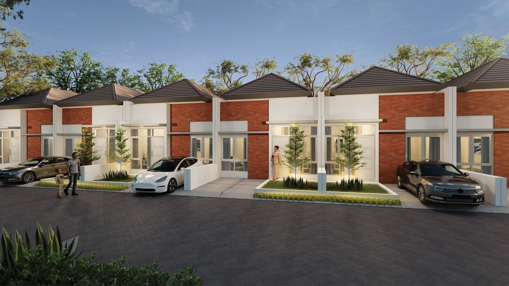 foto tampak rumah tipe 40 perumahan RANDU JAYA REGENCY