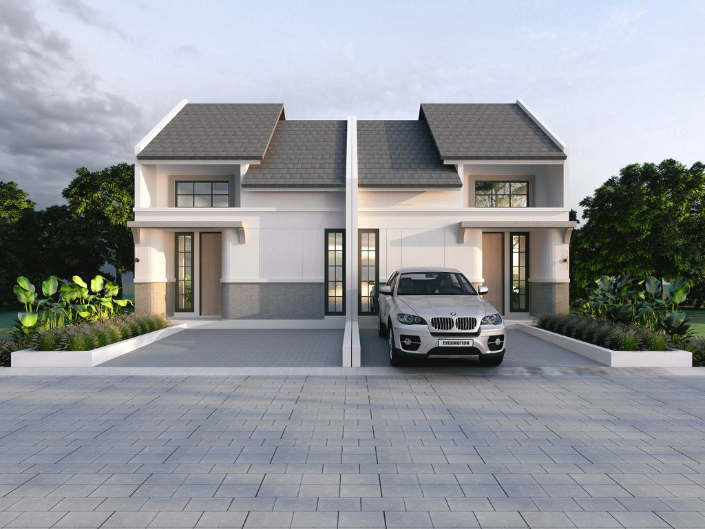foto tampak rumah tipe 47/72 perumahan NATURA RESIDENCE 2