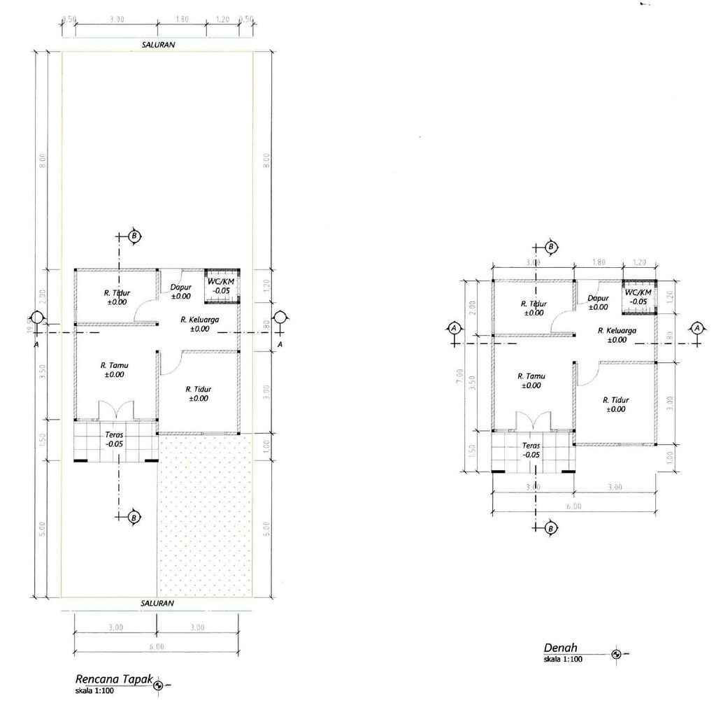 foto denah rumah tipe 36 perumahan GRAND RAFI RESIDENCE