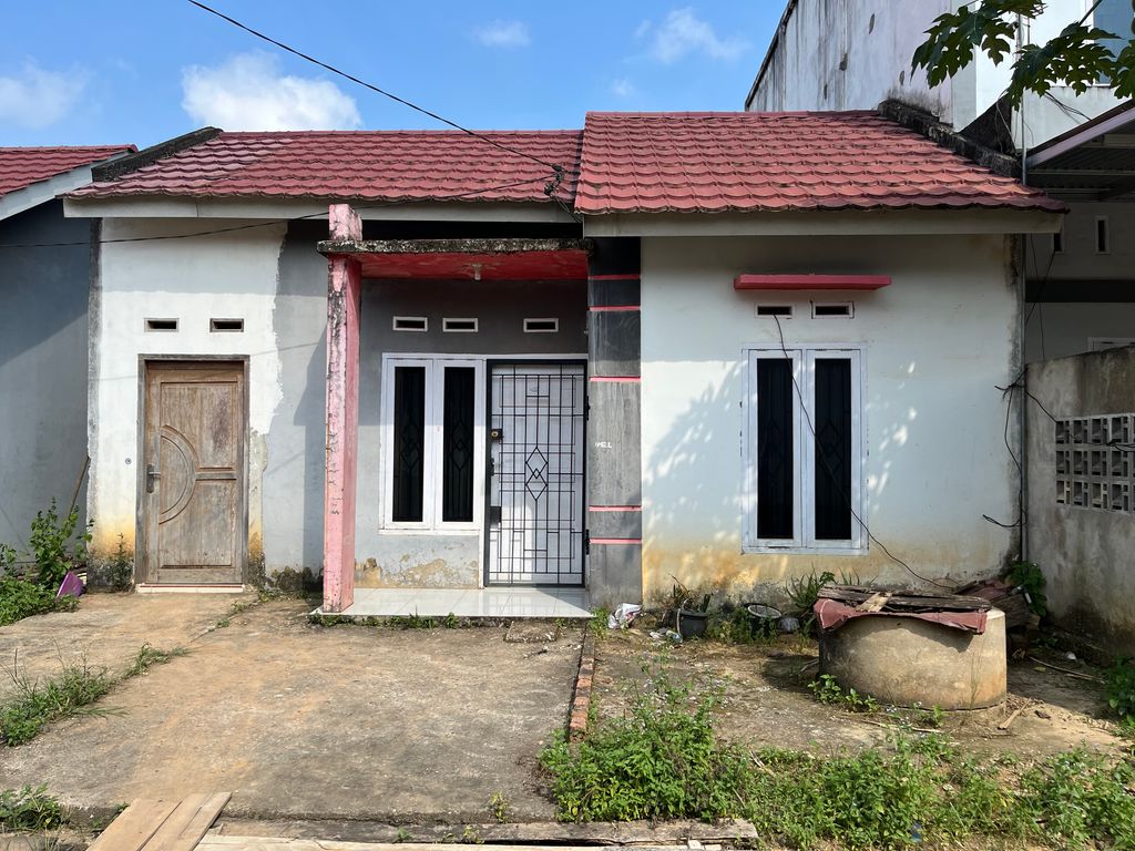foto tampak rumah tipe 36 RSH perumahan KARTIKA RESIDENCE ( PENGEMBANGAN )