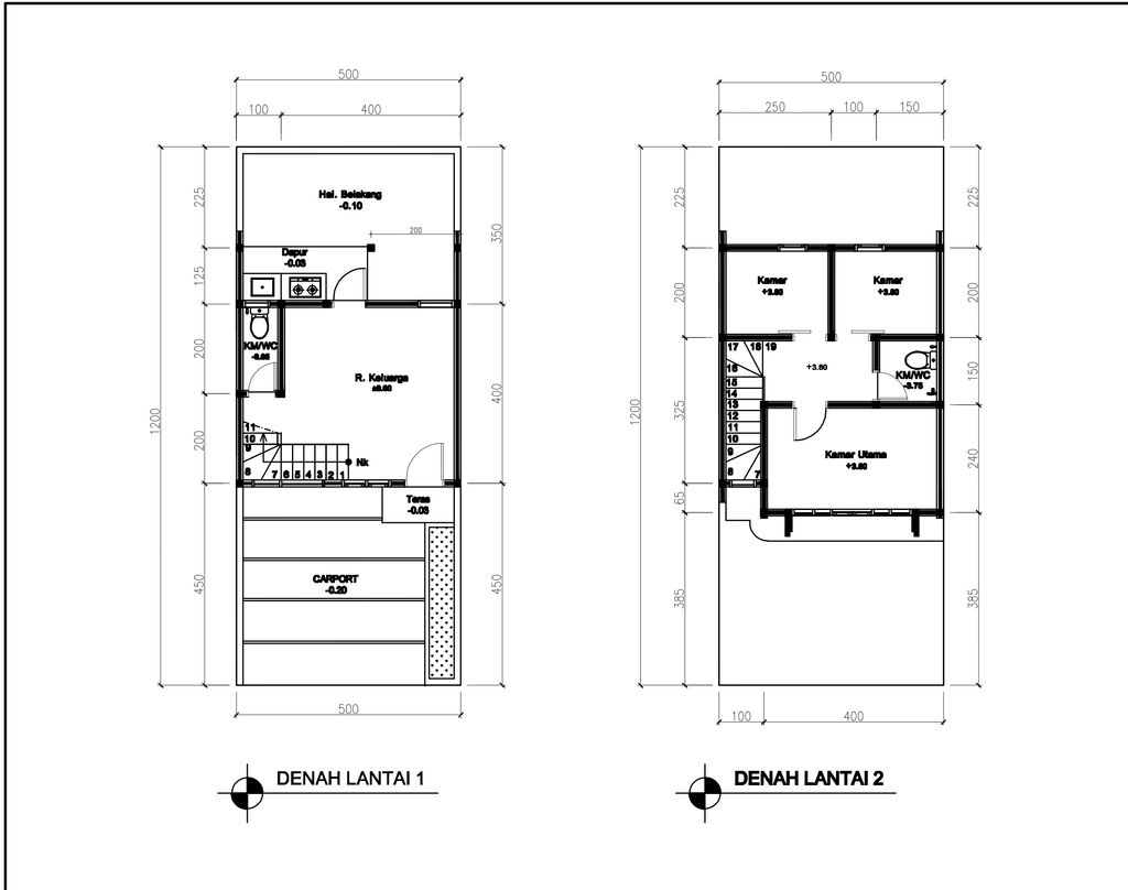 foto denah rumah tipe 50 Compact 3 Kamar HC (565) perumahan G-Land Ciwastra Park 2