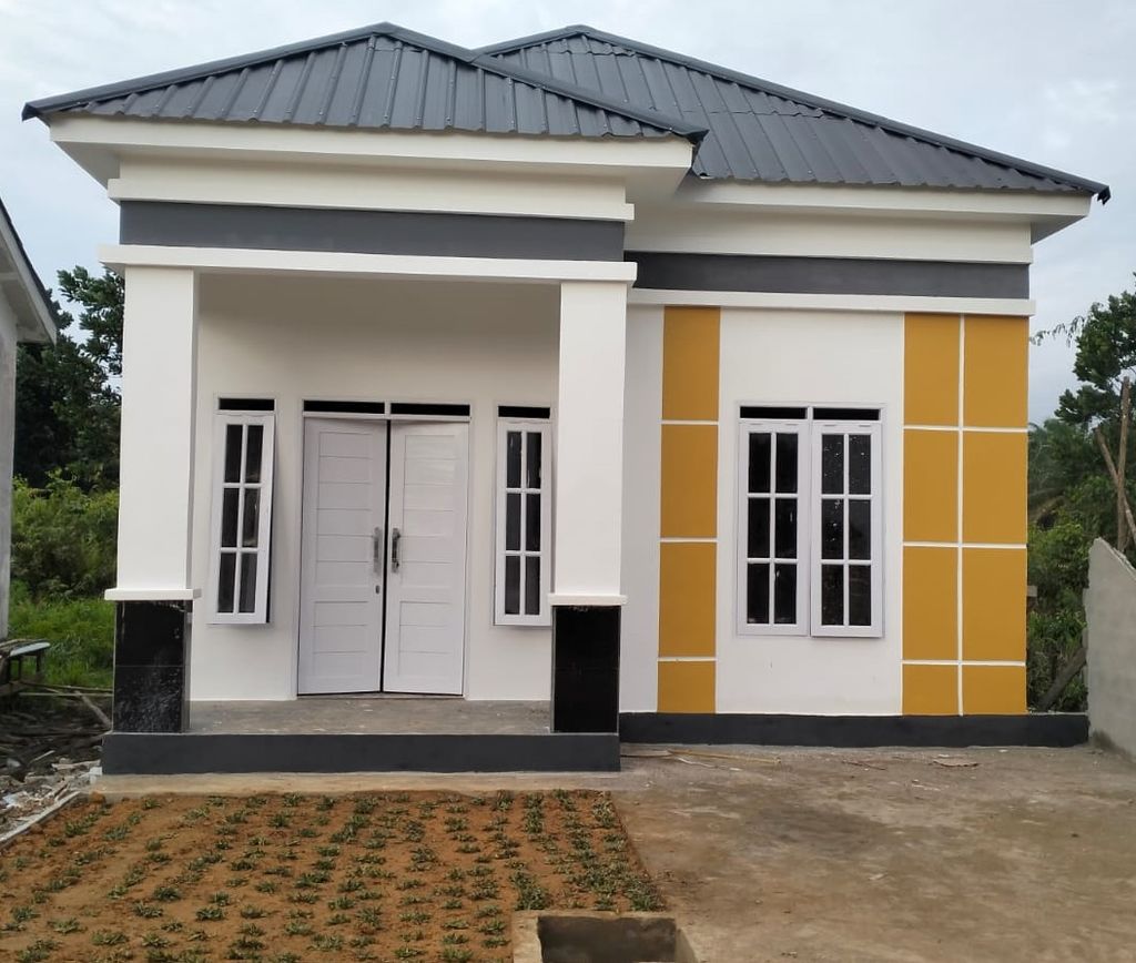 foto tampak rumah tipe 36 perumahan Grand Pangeran Permai