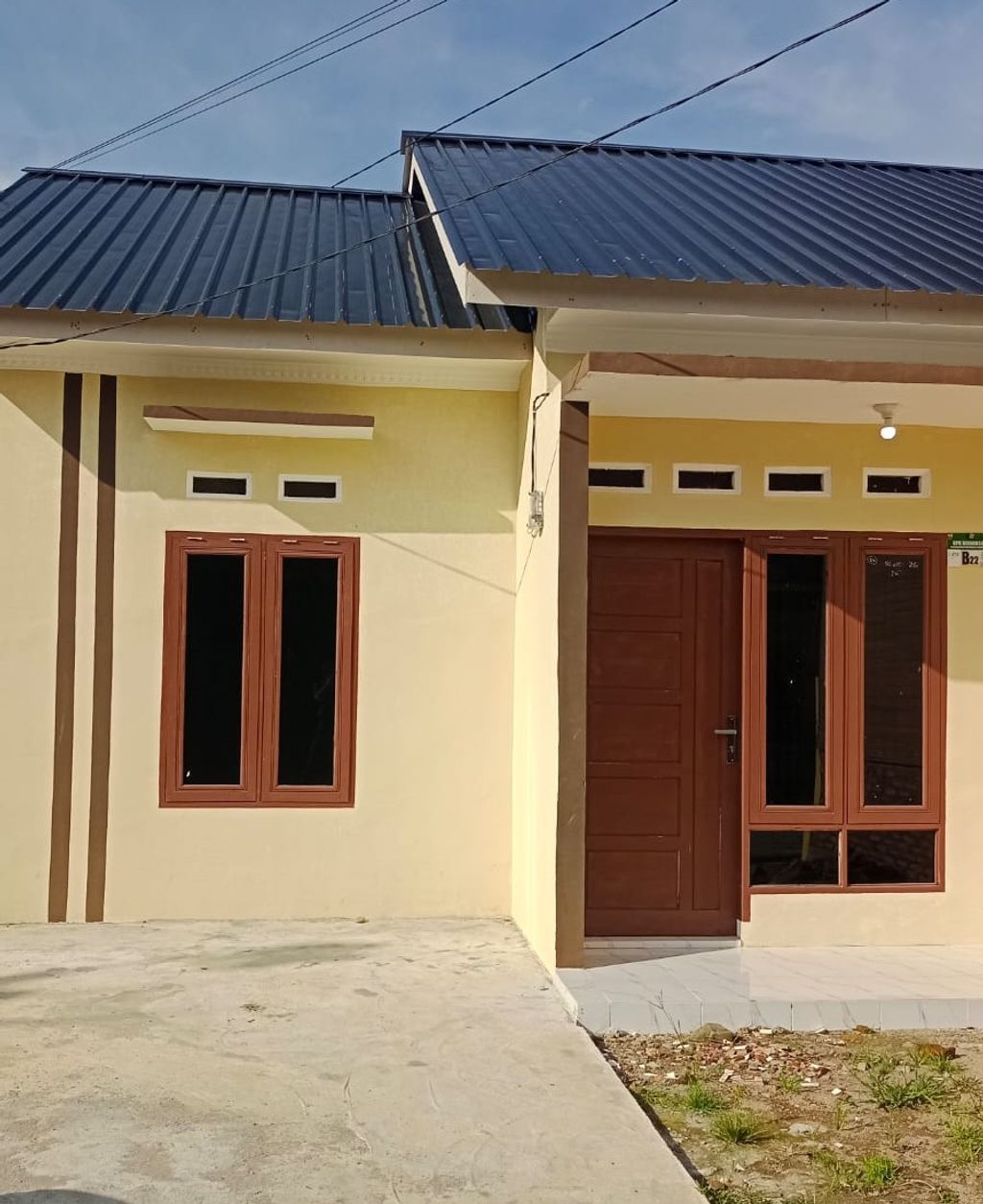 foto tampak rumah tipe 36 perumahan Asnoor 5 tahap 2