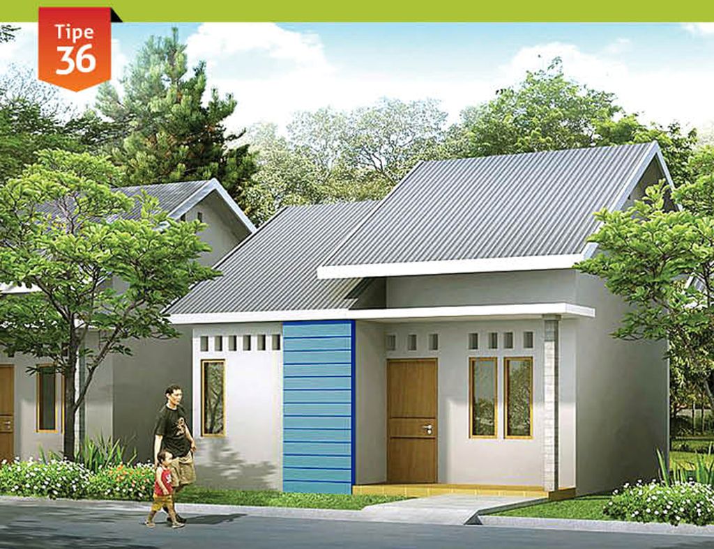foto tampak rumah tipe Nuri 36 - 2016 perumahan BUMI DAMAI REGENCY