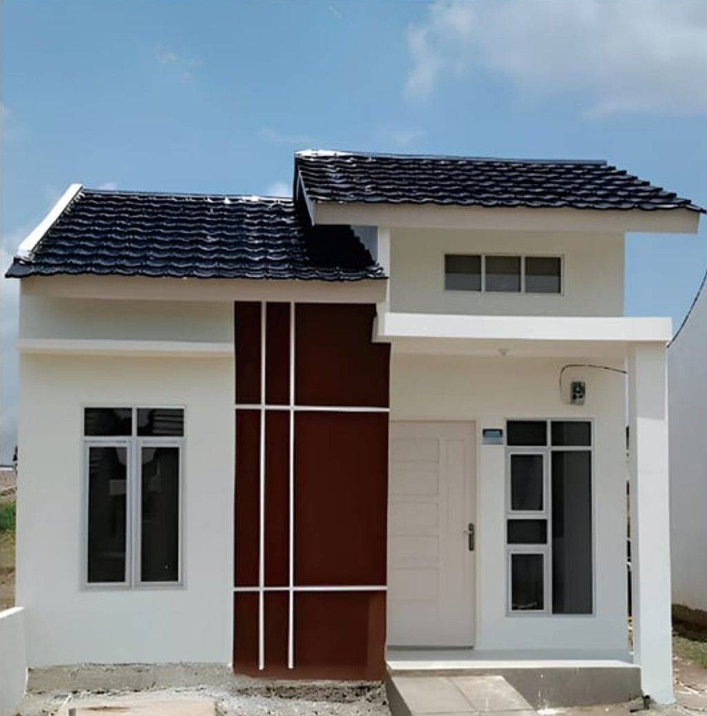 foto tampak rumah tipe 36 perumahan Gapura Residen