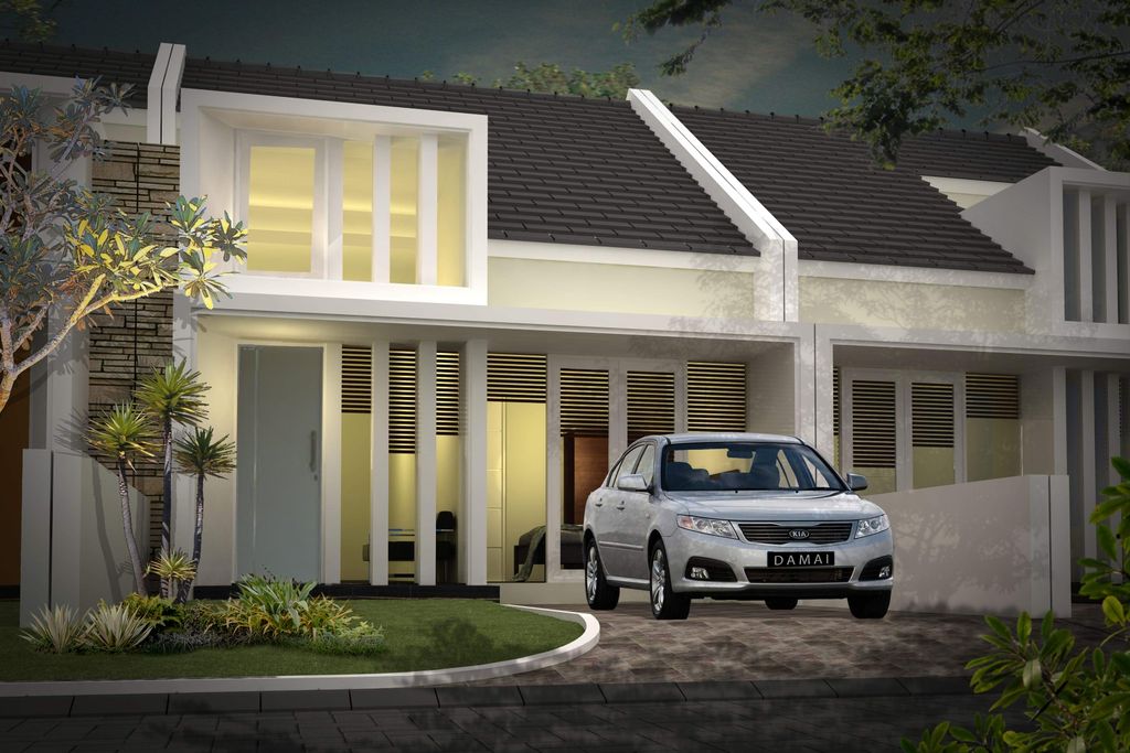 foto tampak rumah tipe Cenderawasih 60 - 2019 perumahan BUMI DAMAI REGENCY