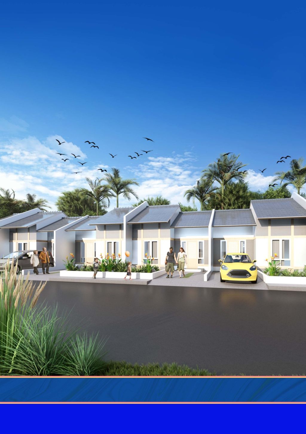 foto tampak rumah tipe JAPAN perumahan Cikande Business Residence