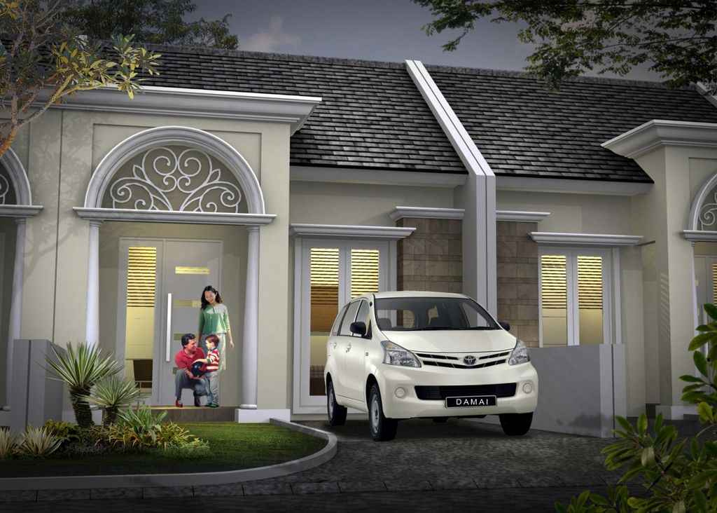 foto tampak rumah tipe Merak 45 - J16 perumahan BUMI DAMAI REGENCY
