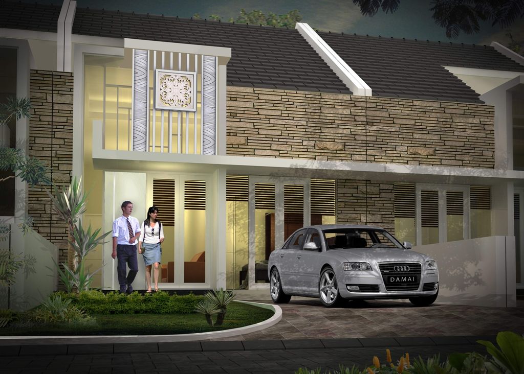 foto tampak rumah tipe Cenderawasih 72 - 2015 perumahan BUMI DAMAI REGENCY