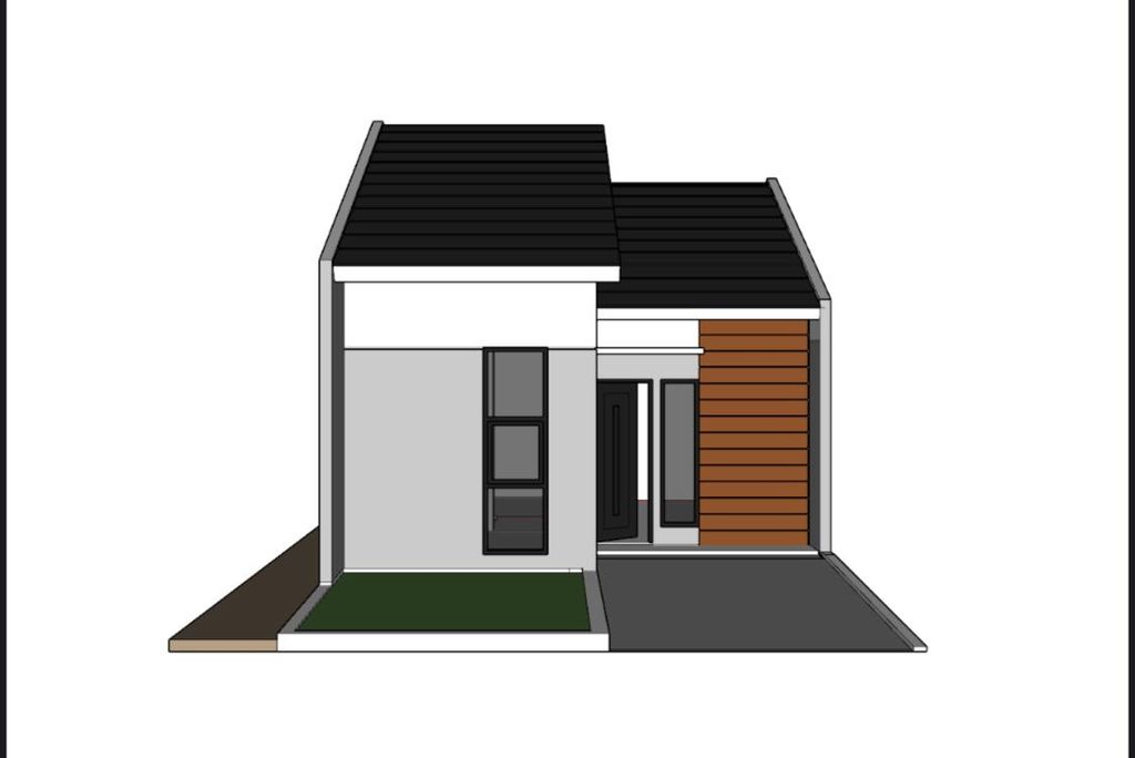 foto tampak rumah tipe 36 perumahan ZORA RESIDENCE