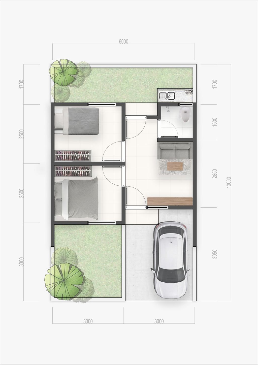 foto denah rumah tipe JAPAN perumahan Cikande Business Residence