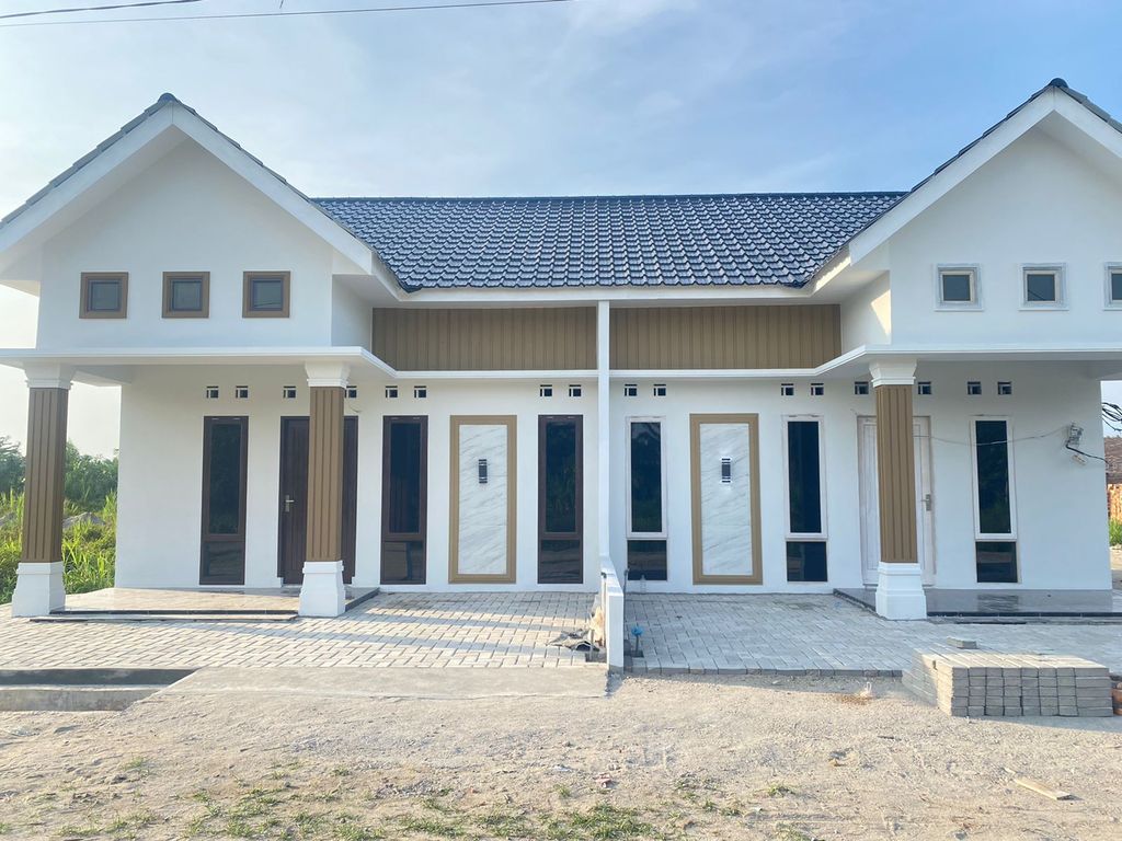 foto tampak rumah tipe 36 perumahan Puri Permata Hijau 3