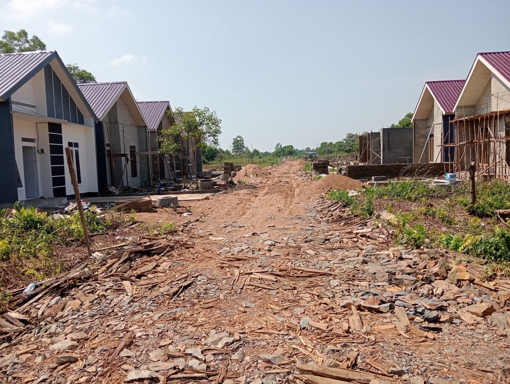 foto posisi tengah perumahan Residence Borneo Khatulistiwa Raya Blok MNOP