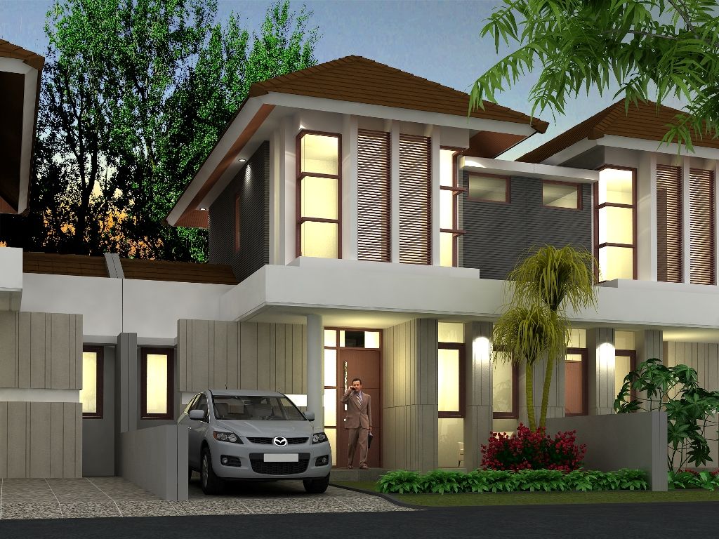 foto tampak rumah tipe Diamond 100 - A05 hook perumahan Polim Regency