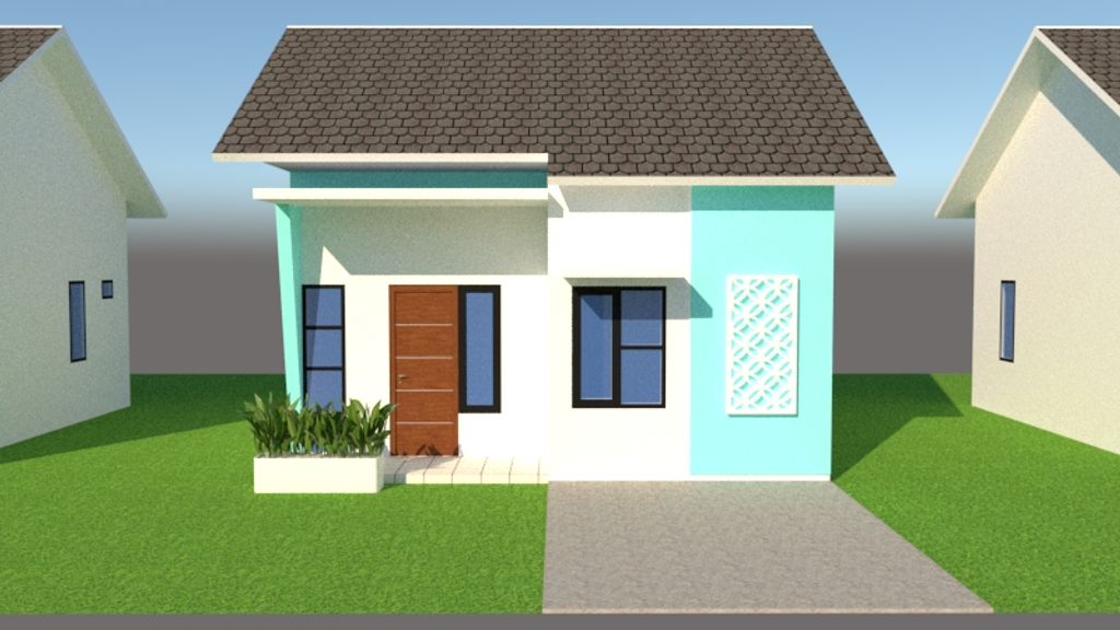 foto tampak rumah tipe 36 perumahan GRIYA MADANI RESIDENCE