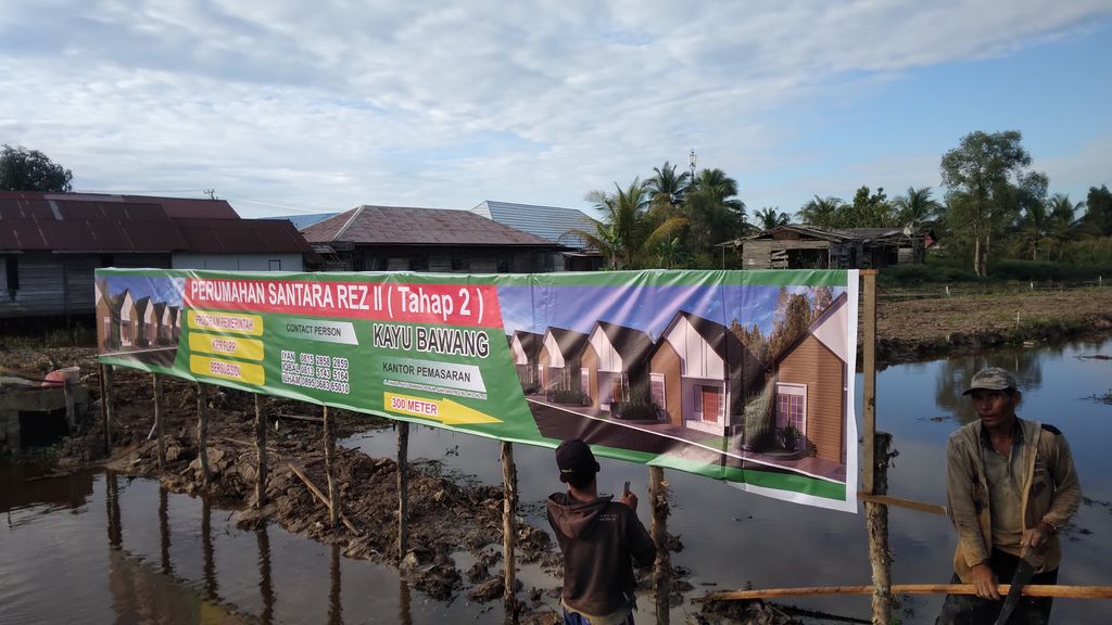 foto gerbang perumahan SANTARA Rez II