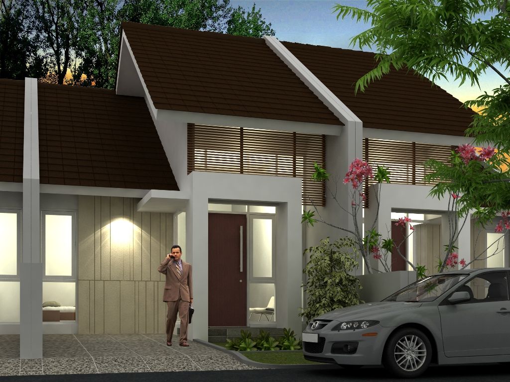 foto tampak rumah tipe Jade 54 - M05 perumahan Polim Regency