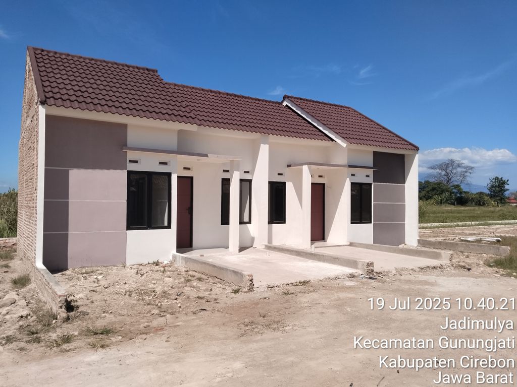 foto tampak rumah tipe 30 perumahan Griya Mandiri Lestari