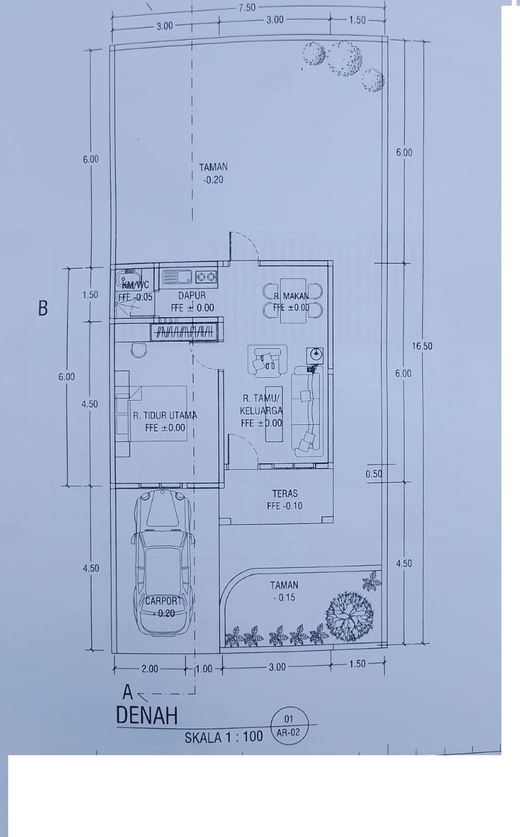 foto denah rumah tipe 36 perumahan Perumahan Aras Residence 2