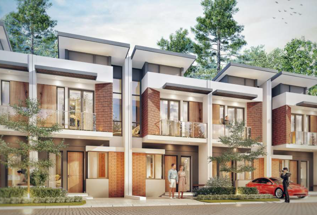 foto tampak rumah tipe 5 (5x10) perumahan EXCELIA