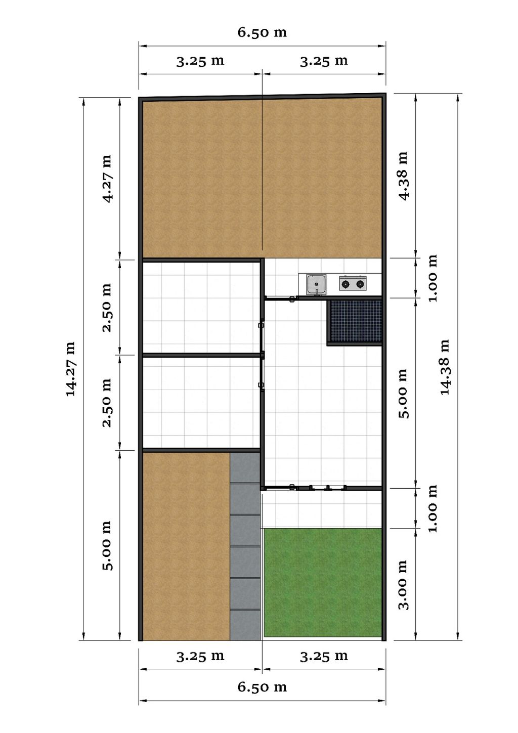 foto denah rumah tipe 36 perumahan INNOVIA MARGODADI