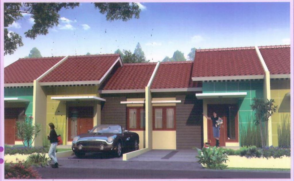 foto tampak rumah tipe 53/90 perumahan HARAPAN MULYA REGENCY