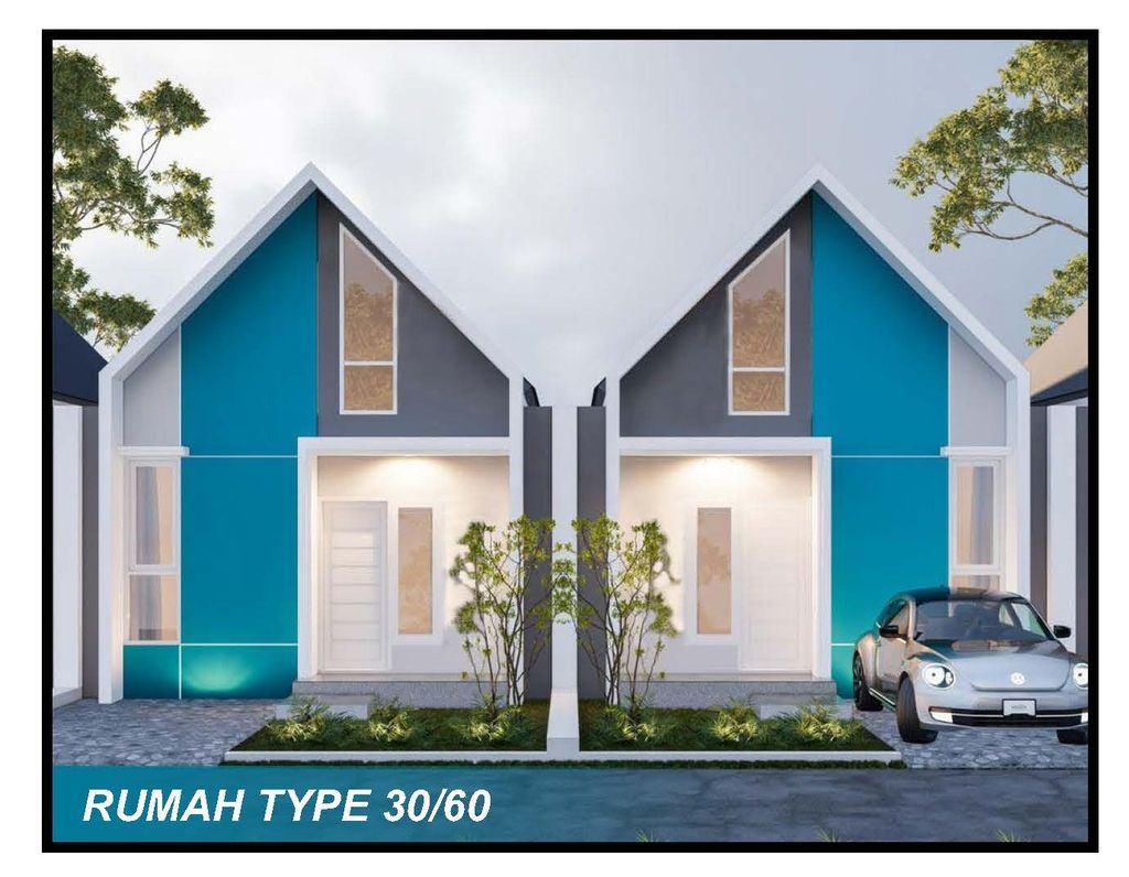 foto tampak rumah tipe Blok A dan C 30/60 perumahan Pesona Aswanda Residence