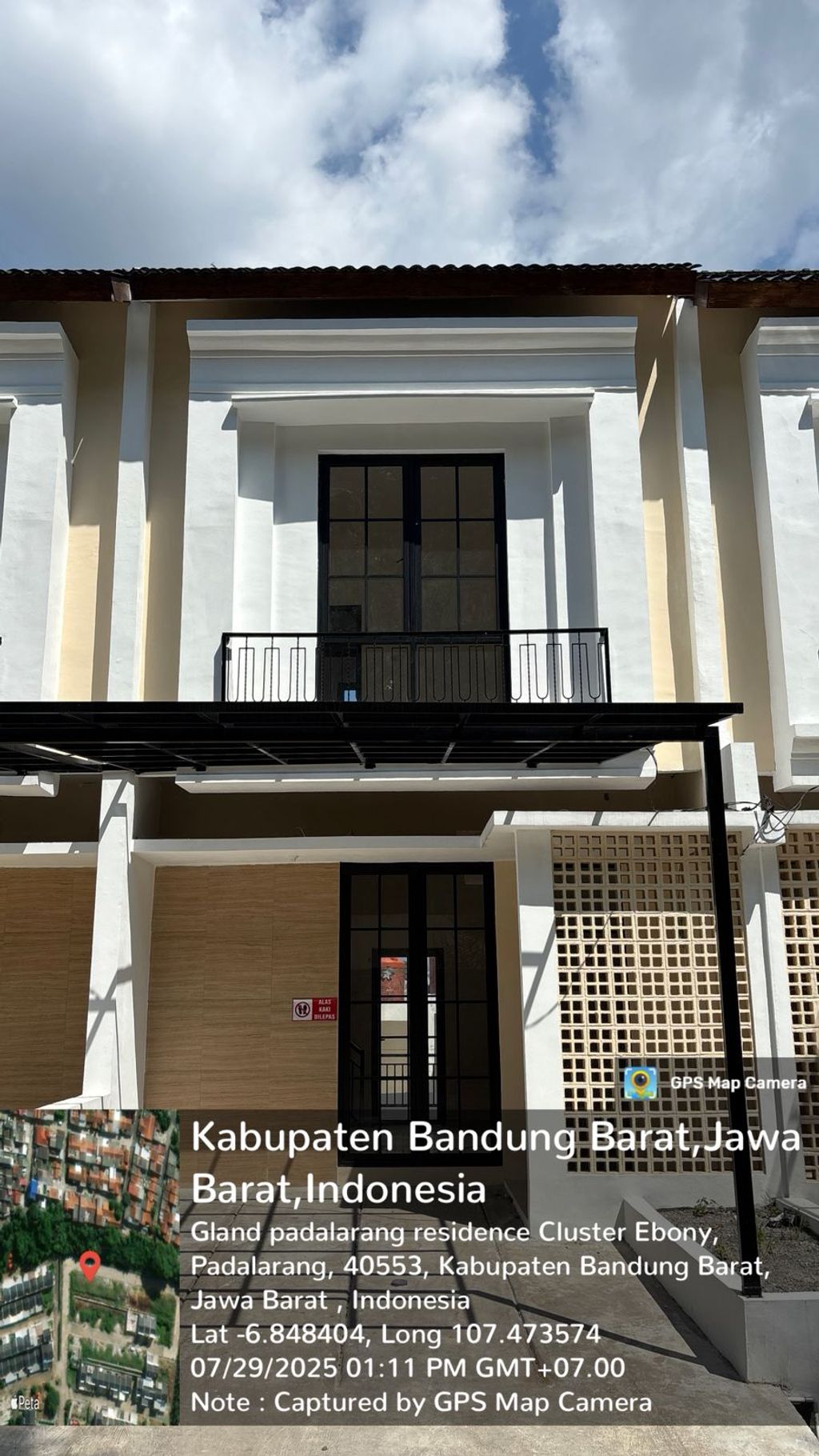 foto tampak rumah tipe 54 Compact Classic CL (485) perumahan G-Land Padalarang Residence 3
