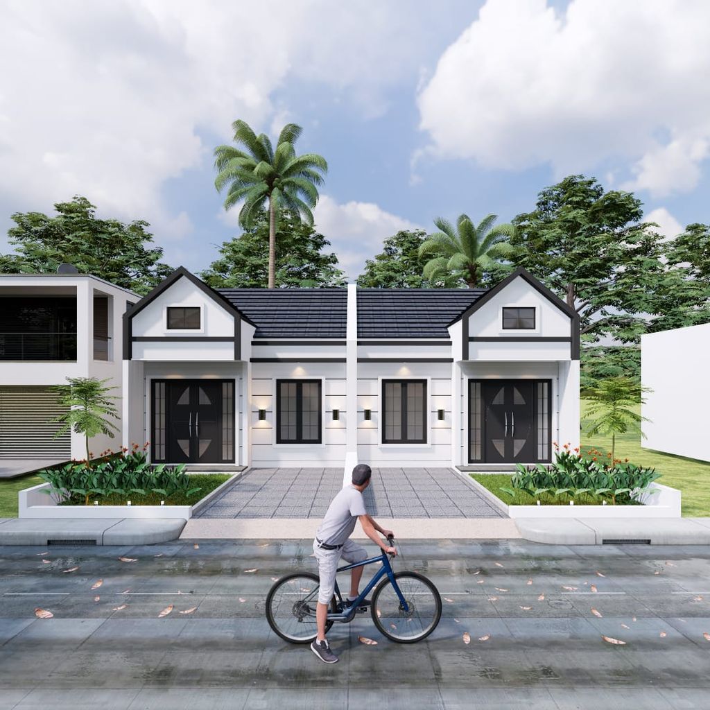 foto tampak rumah tipe 36/78 perumahan PERMATA INDAH 2