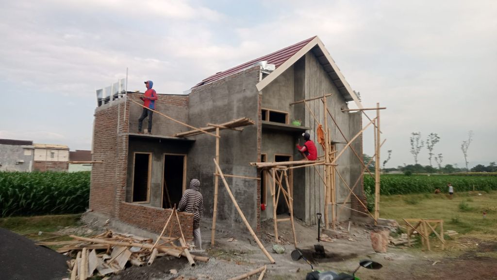 foto tampak rumah tipe Blok K perumahan NAFIRA GRIYA ASRI 4