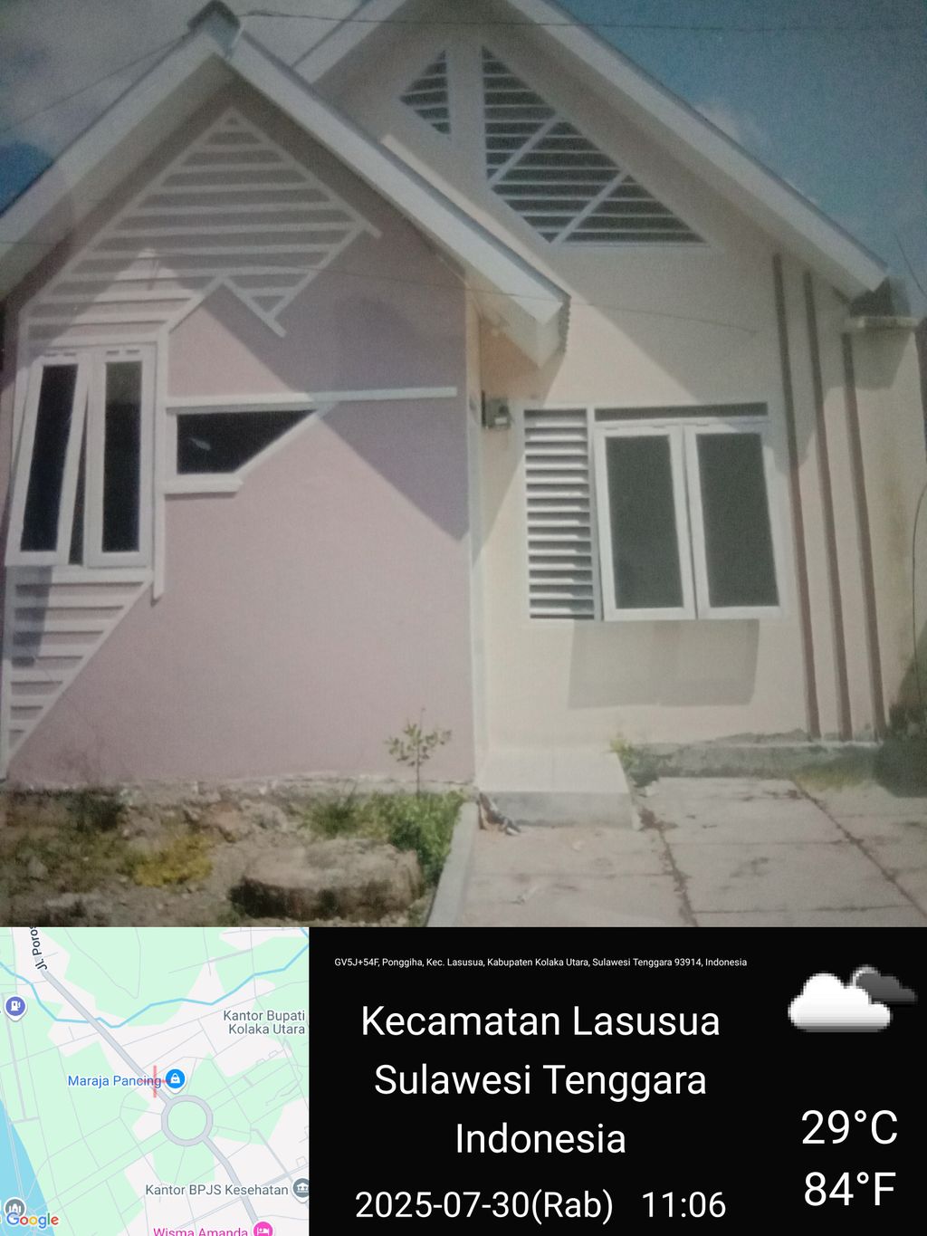 foto tampak rumah tipe 36 perumahan GRIYA PERMATA KOLUT