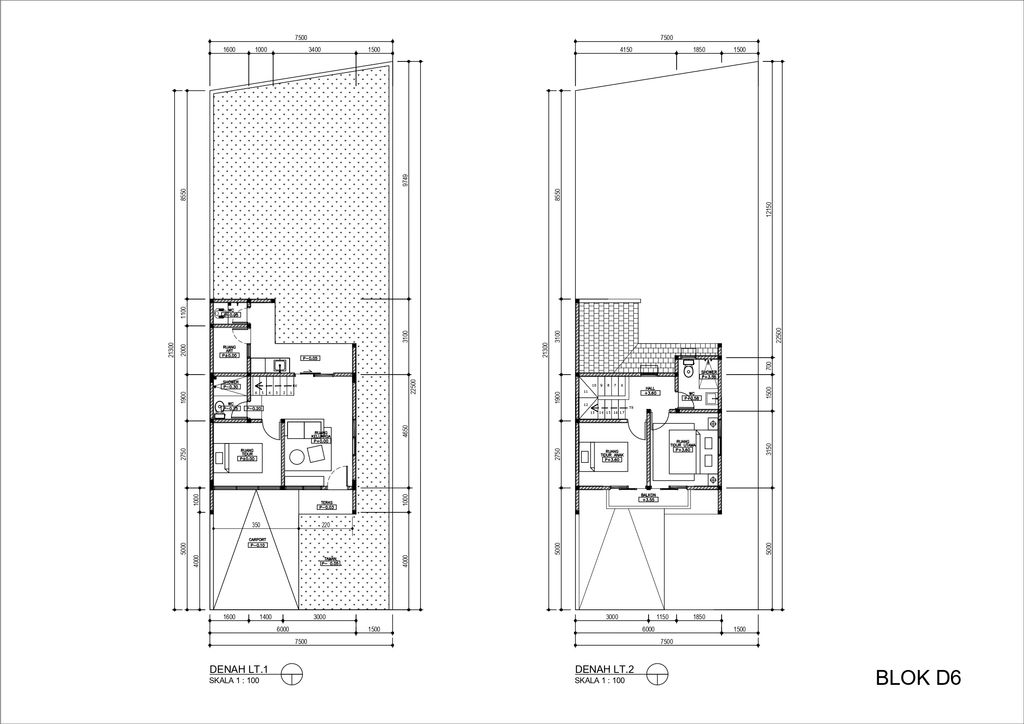 foto denah rumah tipe D 6 NEW perumahan THE UPPERHOUSE RESIDENCE