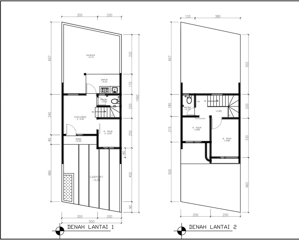 foto denah rumah tipe 43 Compact (3 kamar) (570) perumahan Cluster Beverly