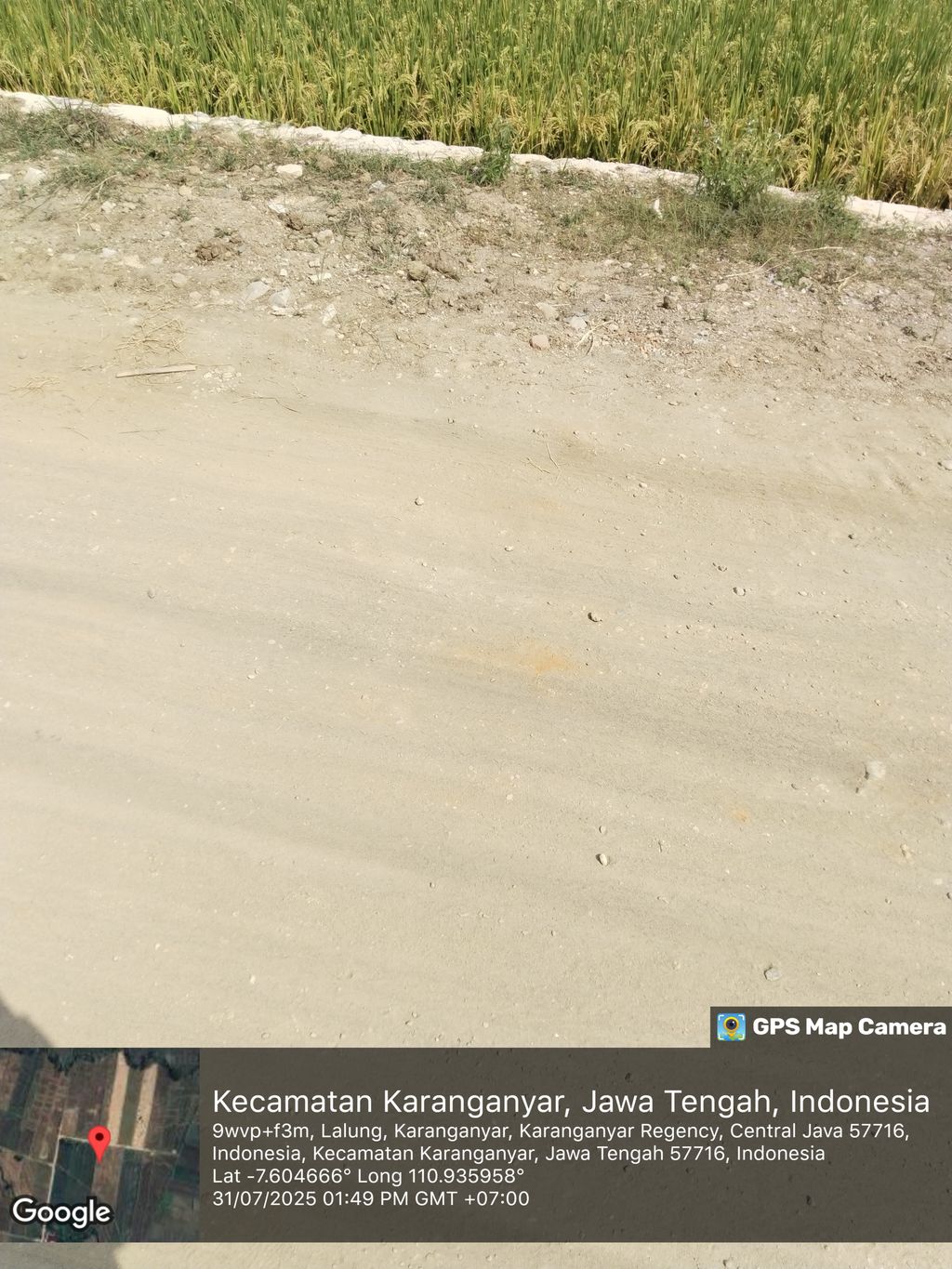 foto posisi tengah perumahan PURI KAHIYANGAN ASRI LALUNG 5