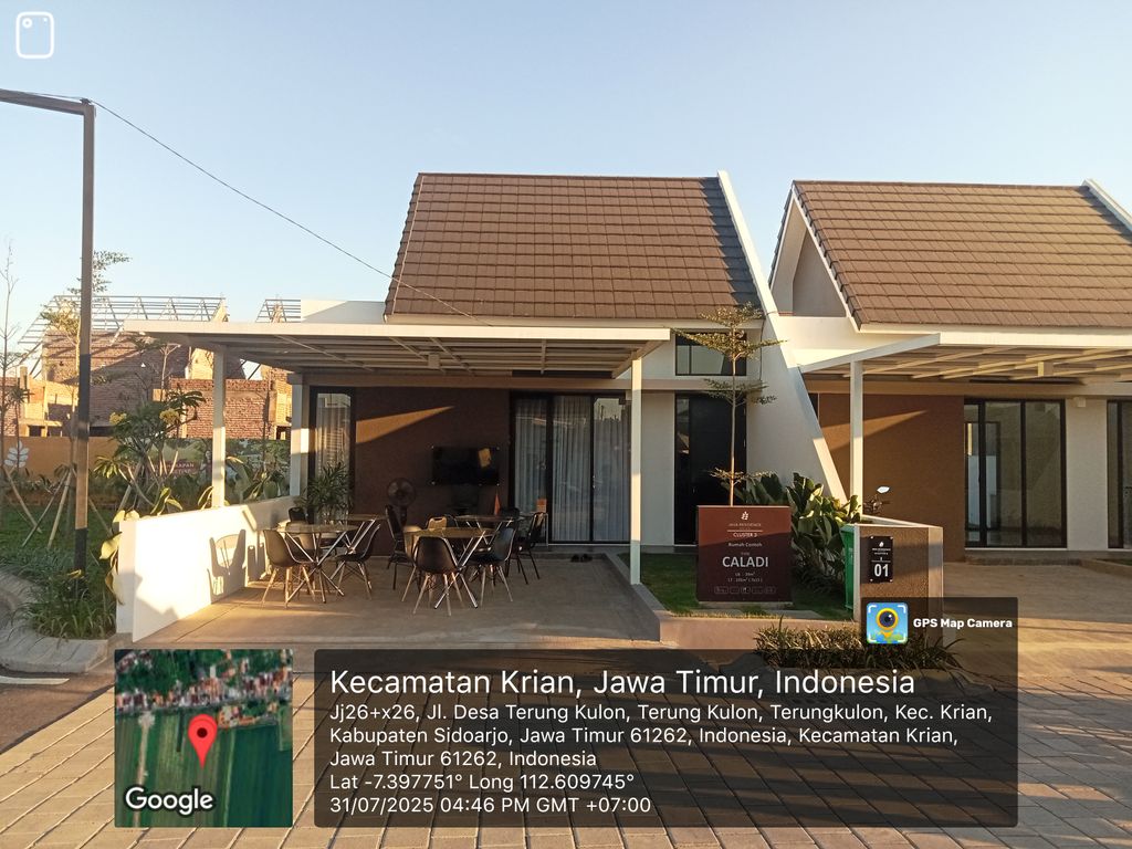 foto contoh rumah perumahan Java Residence Krian Cluster 3