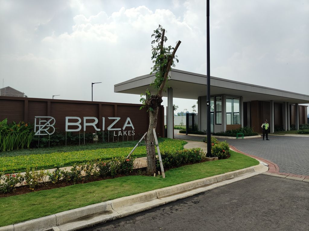foto gerbang perumahan Cluster Briza