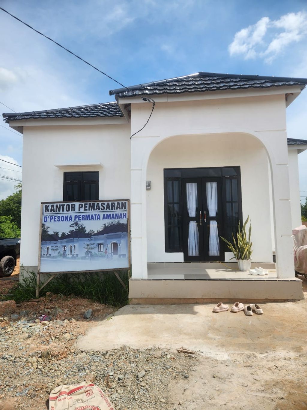 foto tampak rumah tipe 36 perumahan D'PESONA PERMATA AMANAH