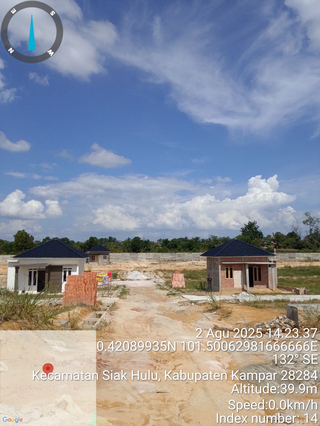 foto posisi tengah perumahan FANYBELLA RESIDENCE 2 TAHAP 1