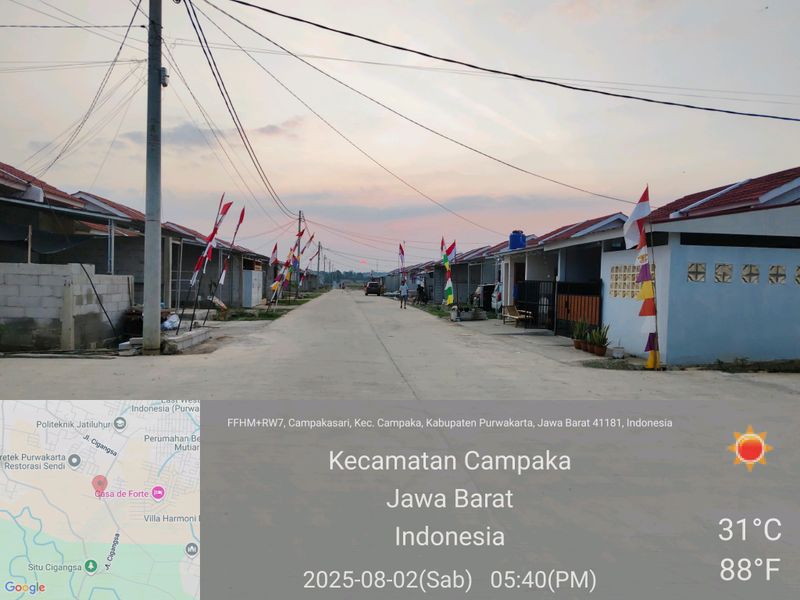 foto posisi tengah perumahan RATU CAMPAKA ASRI