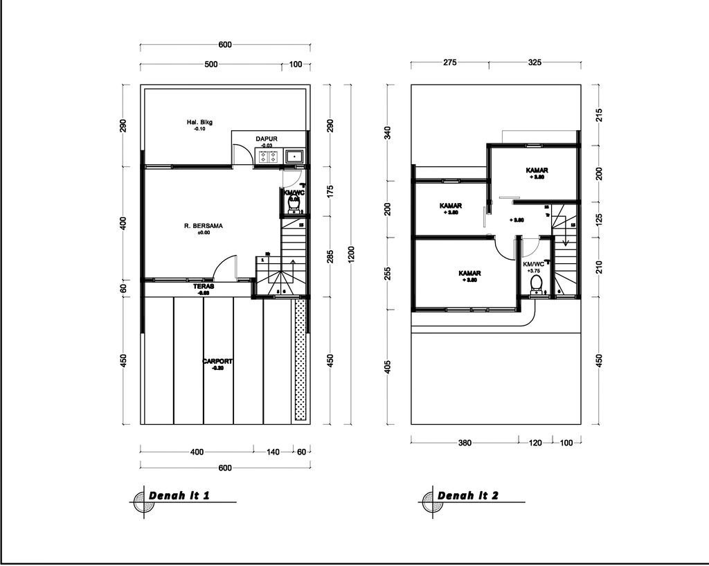 foto denah rumah tipe 57 Compact High Ceiling (3KT) (593) perumahan G-Land Ciwastra Park 2